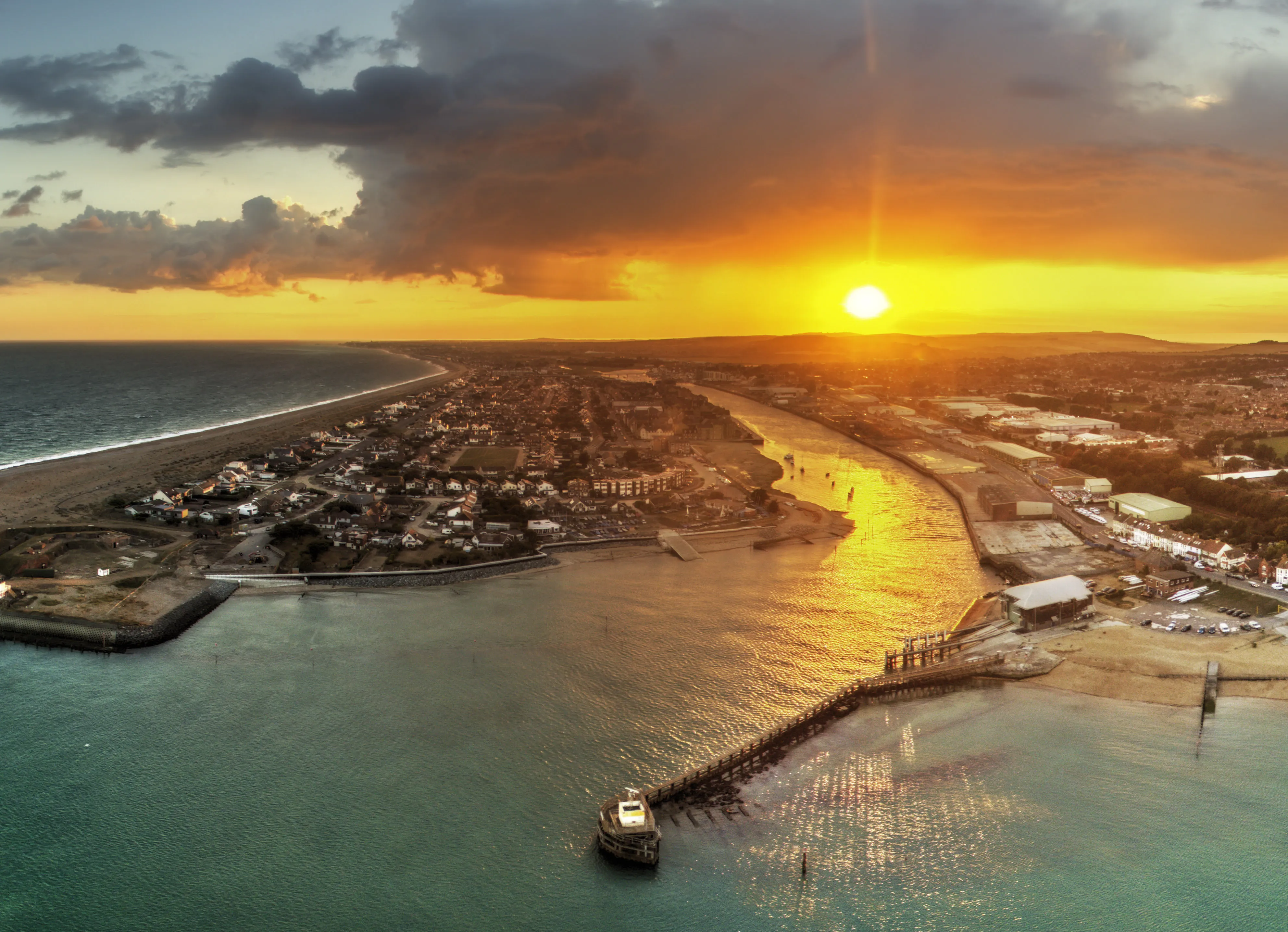 Beautiful Aerial Image of Shoreham by Sea, where Coastline is based.