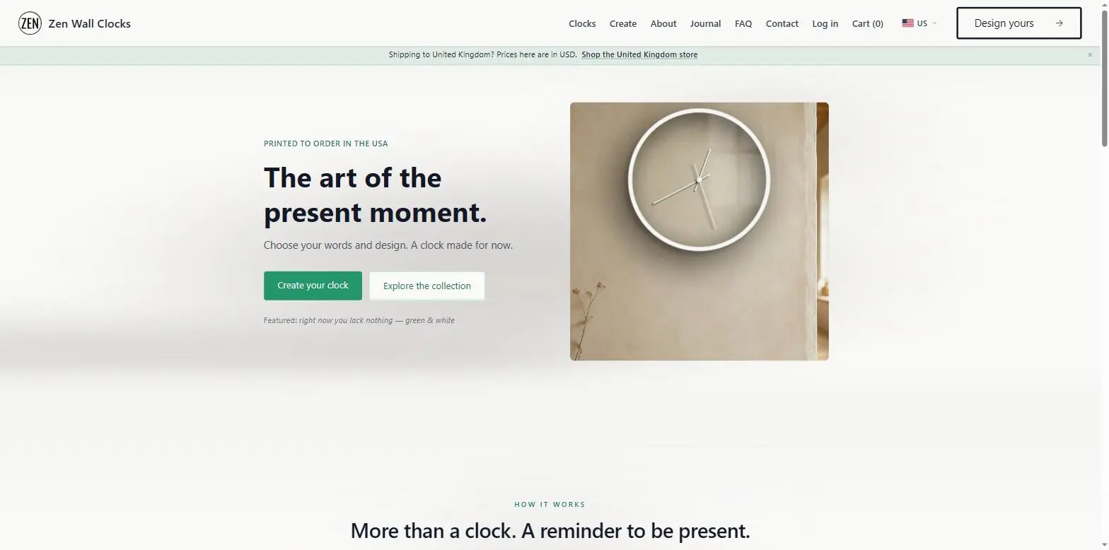 Zen Wall Clocks